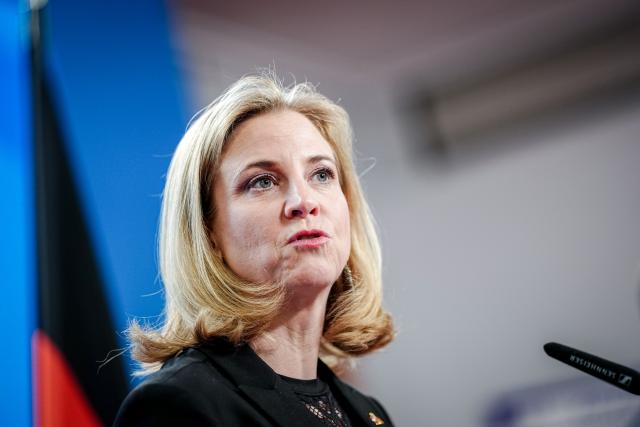 16 January 2026, Berlin: Austrian Foreign Minister Beate Meinl-Reisinger speaks during a joint press conference with German Foreign Minister Johann Wadephul following theior meeting in Berlin. Photo: Kay Nietfeld/dpa