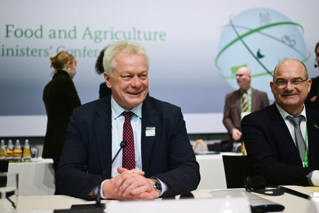 17 January 2026, Berlin: Alois Rainer, Germany's Minister of Food, Agriculture, and Rural Affairs, takes part in the Agriculture Ministers' Conference at the Global Forum for Food and Agriculture (GFFA) alongside representatives from more than 60 countries on the second day of the 90th International Green Week. Photo: Sebastian Christoph Gollnow/dpa