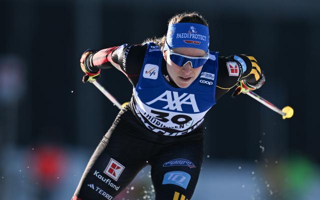 18 January 2026, Thuringia, Oberhof: Germany's Katharina Hennig Dotzler in action during the Women's 10 km classic competition of the FIS Cross-Country Skiing World Cup in Oberhof. Photo: Hendrik Schmidt/dpa
