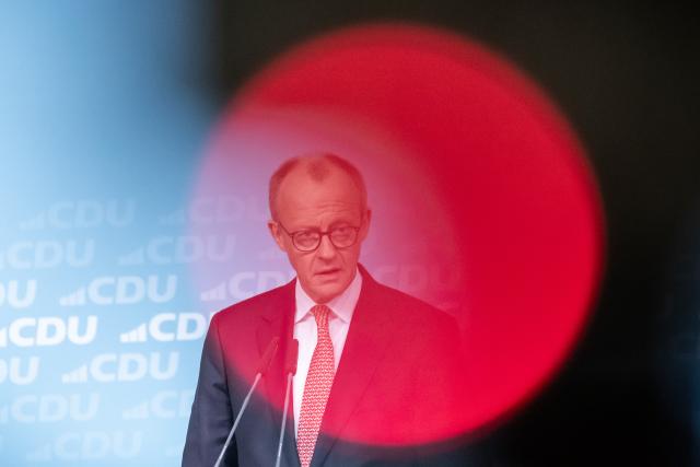 19 January 2026, Berlin: German Chancellor Friedrich Merz  speaks after the meeting of the CDU Federal Executive Committee. The CDU executive board meets for its annual kick-off meeting and wants to adopt a declaration on economic policy. Photo: Michael Kappeler/dpa