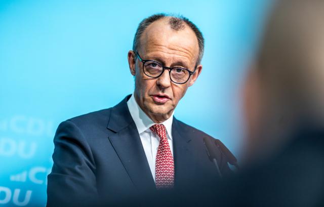 19 January 2026, Berlin: German Chancellor Friedrich Merz  speaks after the meeting of the CDU Federal Executive Committee. The CDU executive board meets for its annual kick-off meeting and wants to adopt a declaration on economic policy. Photo: Michael Kappeler/dpa