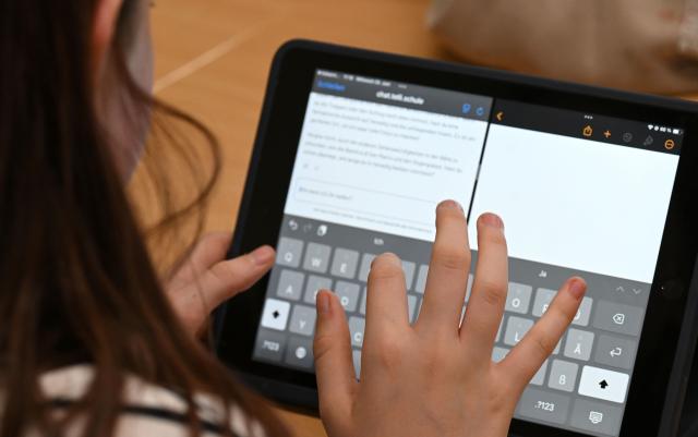 FILED - 25 June 2025, Bremen: A student works with the AI chatbot "Telli". The use of artificial intelligence (AI) in schools can help with solving tasks but hinder learning and lead to laziness and disinterest, the Organization for Economic Cooperation and Development (OECD) said on Monday. Photo: Carmen Jaspersen/dpa