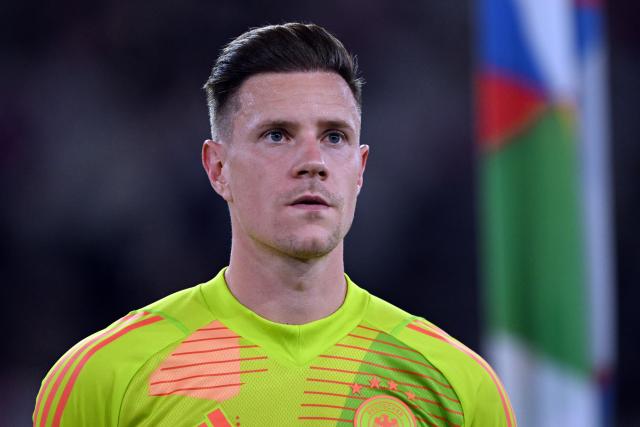 FILED - 07 September 2024, Nordrhein-Westfalen, Düsseldorf: Germany's Marc-Andre ter Stegen before the UEFA Nations League soccer game between germany and Hungary. Photo: Federico Gambarini/dpa