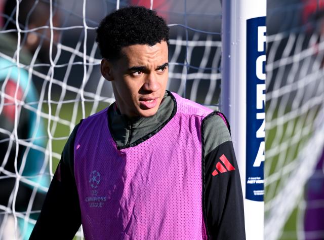 20 January 2026, Bavaria, Munich: Bayern Munich's Jamal Musiala takes part in the team's training session ahead of the UEFA Champions League soccer match against Union St. Gilloise. Photo: Sven Hoppe/dpa