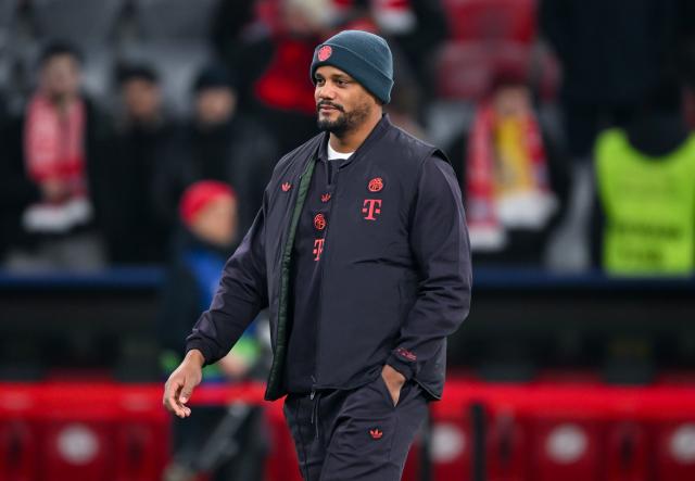 21 January 2026, Bavaria, Munich: Bayern Munich Coach Vincent Kompany inspects the pitch prior to the start of the UEFA Champions League soccer match between Bayern Munich and Union St. Gilloise at the Allianz Arena. Photo: Sven Hoppe/dpa