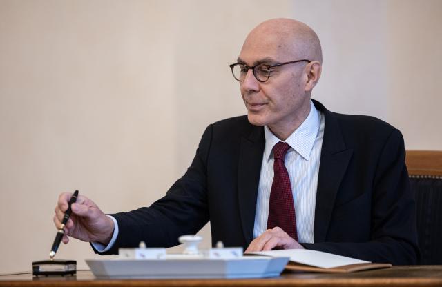 FILED - 17 December 2024, Berlin: UN High Commissioner for Human Rights Volker Tuerk speaks during an event in Berlin. Photo: Hannes P Albert/dpa