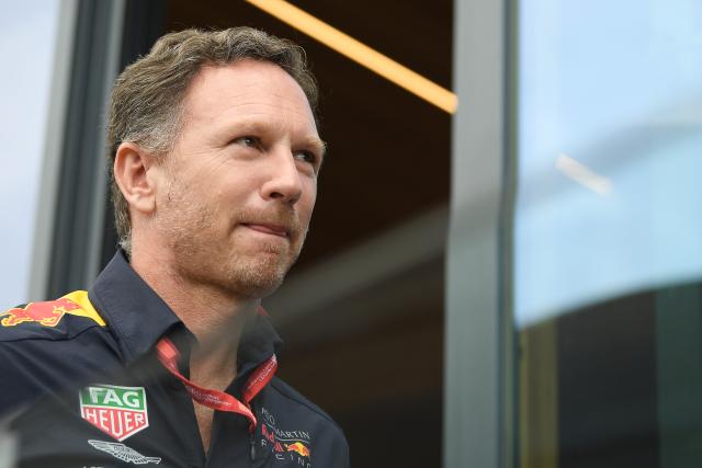FILED - 27 July 2019, Baden-Wuerttemberg, Hockenheim: Christian Horner, then Team Principal of the Red Bull Formula One team, is pictured during the Formula 1 Grand Prix of Germany. Photo: Sebastian Gollnow/dpa