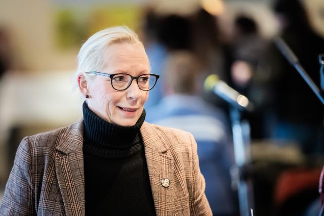 24 January 2026, Berlin: Josephine Thyret, Co-State Chair of BSW Berlin, takes part in the BSW Berlin party conference. At the state representatives' meeting, the state list for the parliamentary elections on September 20, 2026 will be elected. Photo: Christoph Soeder/dpa