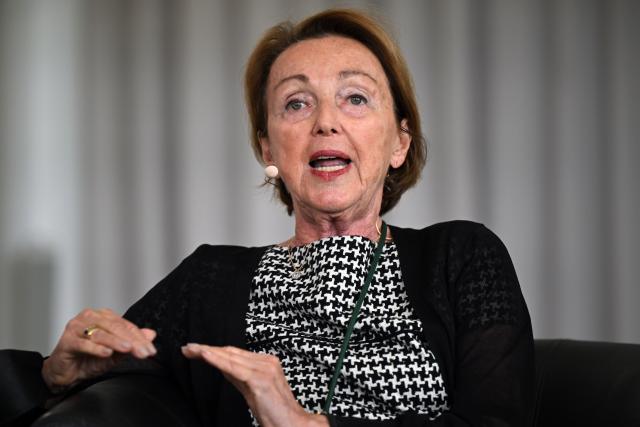 FILED - 01 June 2022, North Rhine-Westphalia, Koenigswinter: Eva Umlauf, Holocaust survivor, speaks during an event to mark the signing of the framework agreement on the Wiedergutmachung portal. Photo: Federico Gambarini/dpa