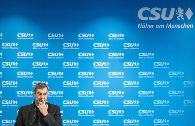 26 January 2026, Bavaria, Munich: Markus Soeder, Chairman of the Christian Social Union (CSU) and Bavarian Minister-President, attends a press conference at the CSU state leadership after the party's executive committee meeting. Photo: Peter Kneffel/dpa