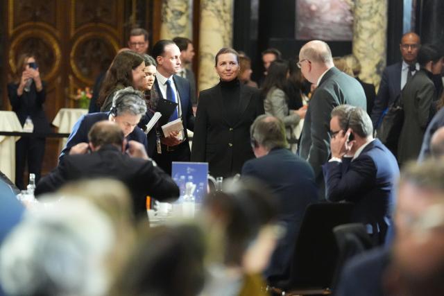 25 January 2026, Hamburg: Mette Frederiksen, Prime Minister of Denmark, arrives at a roundtable discussion of the heads of state and government and energy ministers at the summit of the North Sea states in Hamburg. Photo: Marcus Brandt/dpa