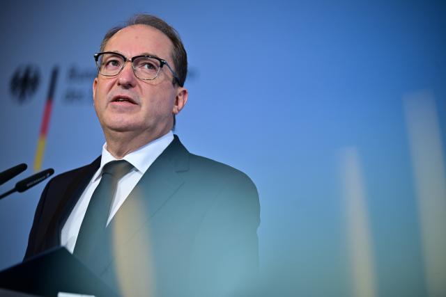 27 January 2026, Berlin: Alexander Dobrindt, German Minister of the Interior, speaks at the German Ministry of the Interior during a statement on the topic of left-wing extremism. Photo: Sebastian Gollnow/dpa