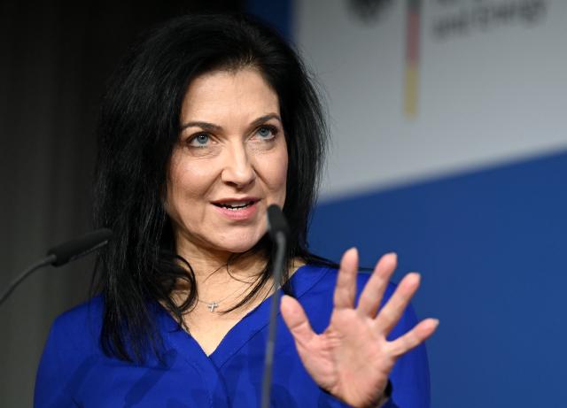 27 January 2026, Berlin: Katherina Reiche, German Minister for Economic Affairs and Energy, speaks at the German-Israeli Economic Forum in Berlin. Photo: Elisa Schu/dpa