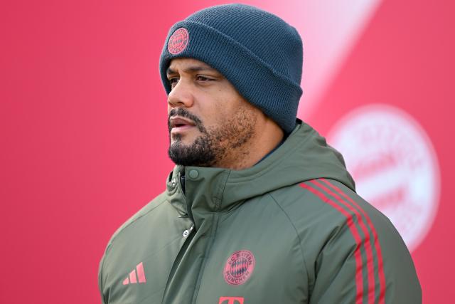 27 January 2026, Bavaria, Munich: Bayern Munich coach Vincent Kompany leads the team's training session at the Saebener Strasse training ground ahead of the UEFA Champions League soccer match against PSD Eindhoven. Photo: Sven Hoppe/dpa