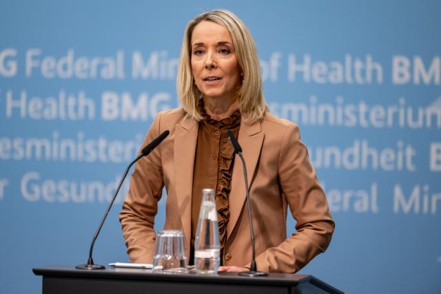 27 January 2026, Berlin: German Health Minister, Nina Warken, speaks during a press conference on plans for a system of primary care physicians. Photo: Fabian Sommer/dpa