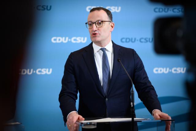 27 January 2026, Berlin: Jens Spahn, Chairman of the Christian Democratic Union  (CDU)/Christian Social Union (CSU) parliamentary group speaks during the CDU/CSU parliamentary group's meeting at the German Parliament (Bundestag). Photo: Bernd von Jutrczenka/dpa