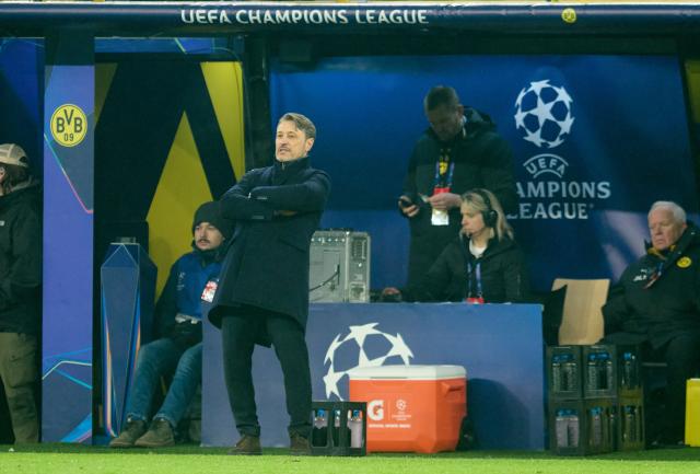 28 January 2026, North Rhine-Westphalia, Dortmund: Borussia Dortmund coach Niko Kovac stands on the touchline during the UEFA Champions League soccer match between Borussia Dortmund and Inter Milan at Signal Iduna Park. Photo: Bernd Thissen/dpa