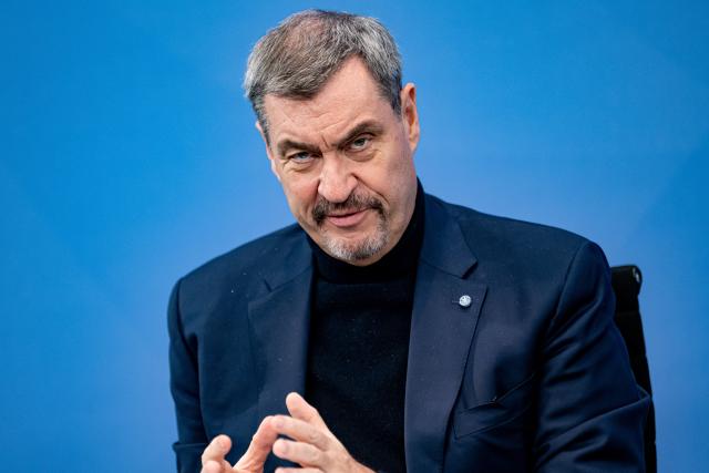 29 January 2026, Berlin: Markus Soeder, Minister-President of Bavaria, speaks at a press conference on the coalition committee in the German Chancellery in Berlin. It is the first meeting in 2026 for the most important decision-making body of the black-red coalition. Photo: Fabian Sommer/dpa