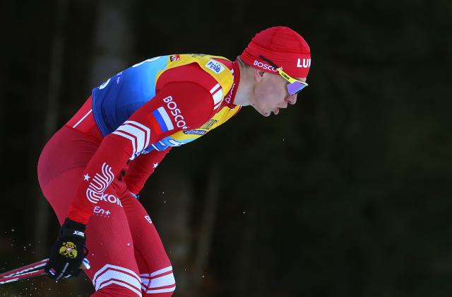 FILED - 01 January 2022, Bavaria, Oberstdorf: Russia's Alexander Bolshunov competes in the men's sprint classic qualification during the Tour de Ski Oberstdorf, held as part of the FIS Cross-Country World Cup. Photo: Karl-Josef Hildenbrand/dpa