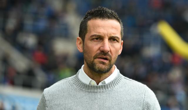 FILED - 14 March 2015, Baden-Württemberg, Sinsheim: Then Hamburg's coach Josef Zinnbauer reacts in the stadium during the German Bundesliga soccer match between TSG 1899 Hoffenheim and Hamburger SV in the Rhein Neckar Arena. Photo: Uwe Anspach/dpa