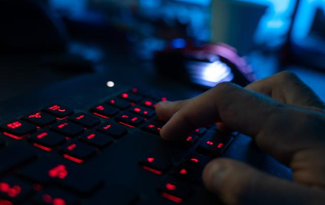 FILED - 29 April 2020, Ebing: A man sits at a computer and types on a keyboard. Photo: Nicolas Armer/dpa