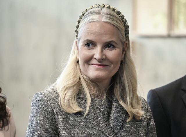FILED - 21 October 2024, Berlin: Norwegian Crown Princess Mette-Marit attends a celebration to mark the 25th anniversary of the Nordic embassy. Photo: Jens Kalaene/dpa