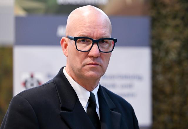 02 February 2026, Bavaria, Erding: Flotilla Admiral Christian Bock, Head of the Bundeswehr Innovation Center, attends the opening of the Bundeswehr Innovation Center. The innovation center is to become the interface between start-ups, the civilian research and industrial landscape and the Bundeswehr. Photo: Sven Hoppe/dpa