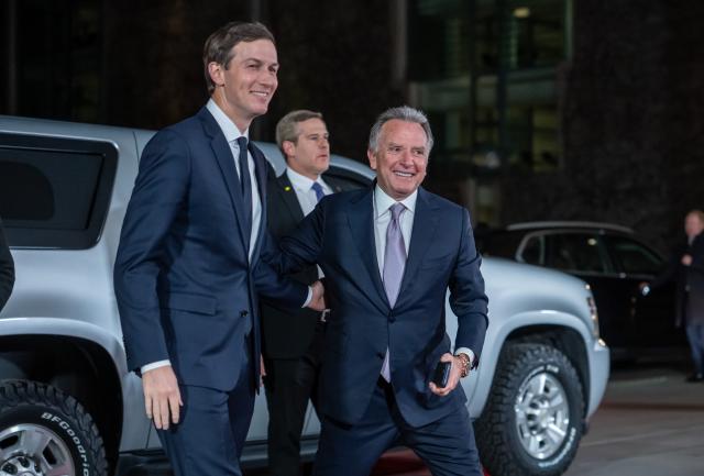 FILED - 15 December 2025, Berlin: Steve Witkoff (R), special envoy of the United States, arrives at the German Chancellery alongside Jared Kushner, entrepreneur and former senior advisor to the President of the United States. Photo: Michael Kappeler/dpa