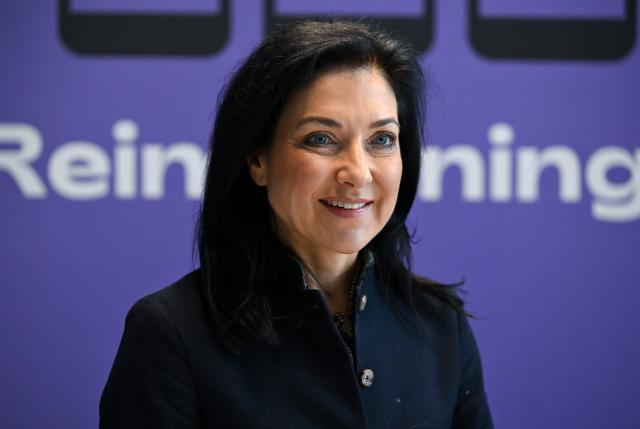 06 February 2026, Bavaria, Planegg: German Minister of Economics Katherina Reiche visits the biotechnology company Tubulis and makes a press statement. During her visit, Reiche wants to find out about the company's research and development activities, among other things. Photo: Sven Hoppe/dpa