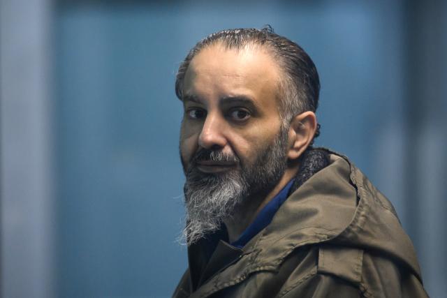 09 February 2026, Saxony-Anhalt, Magdeburg: Taleb al-Abdulmohsen sits in the dock of the temporary courtroom of the Magdeburg Regional Court as proceedings resume in the trial over the fatal incident at the Magdeburg Christmas market. German prosecutors have charged the Saudi Arabian national with attempted murder in 338 cases. Photo: Klaus-Dietmar Gabbert/dpa