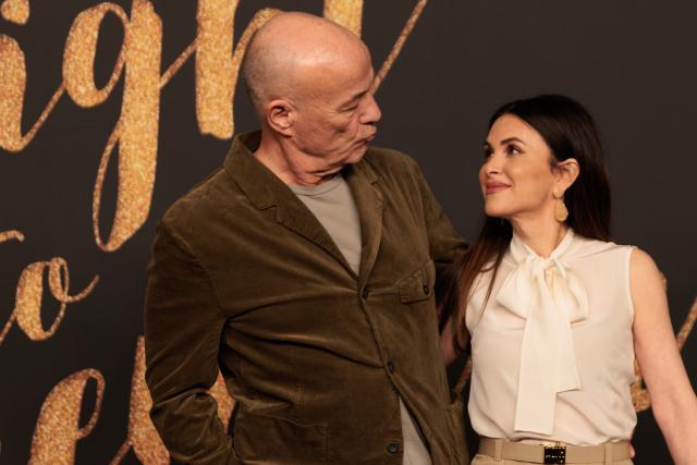 11 February 2026, Berlin: German actor Heiner Lauterbach (L) and his wife Victoria Lauterbach arrive to attend a photo call for the film "A Night to Remember" by Prime Video and Amazon MGM Studios ahead of the 76th Berlin International Film Festival. Photo: Carsten Koall/dpa