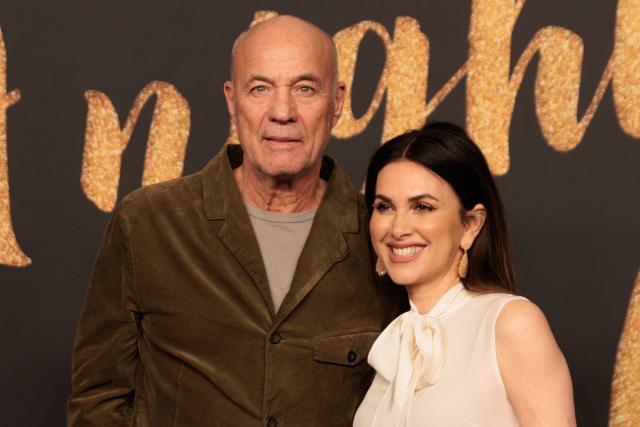 11 February 2026, Berlin: German actor Heiner Lauterbach (L) and his wife Victoria Lauterbach arrive to attend a photo call for the film "A Night to Remember" by Prime Video and Amazon MGM Studios ahead of the 76th Berlin International Film Festival. Photo: Carsten Koall/dpa