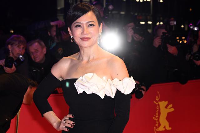 12 February 2026, Berlin: Malaysian actress Michelle Yeoh stands on the red carpet in front of the Berlinale Palast, on the opening night of the 76th Berlin International Film Festival. Photo: Britta Pedersen/dpa