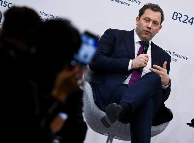 13 February 2026, Bavaria, Munich: German Minister of Finance and Vice Chancellor Lars Klingbeil speaks during the 62nd Munich Security Conference at the Bayerischer Hof Hotel. Photo: Sven Hoppe/dpa