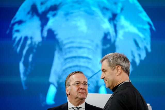 14 February 2026, Bavaria, Munich: Boris Pistorius, Germany's Defence Minister, and Markus Soeder, Minister-President of Bavaria, attend the 62nd Munich Security Conference (MSC). Photo: Kay Nietfeld/dpa