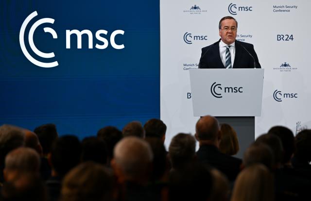 14 February 2026, Bavaria, Munich: German Defence Minister Boris Pistorius speaks during the 62nd Munich Security Conference (MSC). Photo: Sven Hoppe/dpa