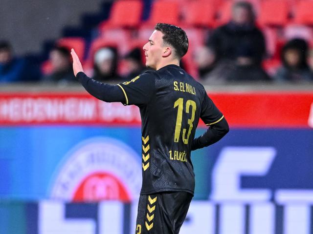 FILED - 10 January 2026, Baden-Wuerttemberg, Heidenheim: Cologne's Said El Mala celebrates scoring his side's second goal during the German Bundesliga soccer match between 1. FC Heidenheim and 1. FC Cologne at Voith Arena. Photo: Harry Langer/dpa - WICHTIGER HINWEIS: Gemäß den Vorgaben der DFL Deutsche Fußball Liga bzw. des DFB Deutscher Fußball-Bund ist es untersagt, in dem Stadion und/oder vom Spiel angefertigte Fotoaufnahmen in Form von Sequenzbildern und/oder videoähnlichen Fotostrecken zu verwerten bzw. verwerten zu lassen.