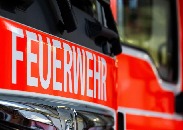 FILED - 30 December 2024, Berlin: An emergency vehicle with the words "Feuerwehr" (fire department) written on it, photographed after the traditional press conference of the Berlin Fire Department at the Mitte fire station. Photo: Soeren Stache/dpa
