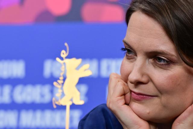 16 February 2026, Berlin: Canadian director and screenwriter Genevieve Dulude-de Celles attends a press conference for the film "Nina Roza" during the 76th Berlin International Film Festival. Photo: Sebastian Christoph Gollnow/dpa