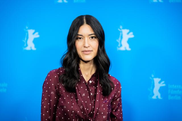 17 February 2026, Berlin: US actress Julia Jones arrives to attend the photocall for the film "The Weight" during the 76th Berlin International Film Festival. Photo: Christoph Soeder/dpa
