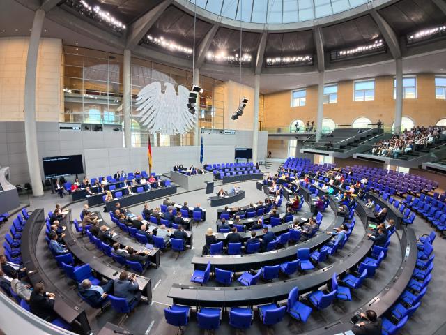 FILED - 26 June 2025, Berlin: A general view during a plenary session at the German Bundestag. Photo: Carsten Koall/dpa