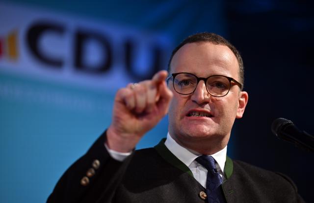18 February 2026, Thuringia, Apolda: Jens Spahn, Christian Democratic Union of Germany (CDU)/ and the Christian Social Union in Bavaria (CSU) parliamentary group leader, speaks during the CDU Thuringia regional association's Political Ash Wednesday event at the Vereinsbrauerei brewery. Photo: Martin Schutt/dpa