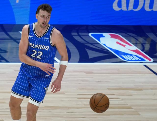 FILED - 15 January 2026, Berlin: Orlando Magic's Franz Wagner in action during the NBA Basketball Main round match between Orlando Magic and Memphis Grizzlies at Uber Arena. Photo: Soeren Stache/dpa