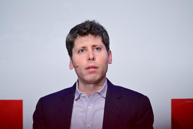 FILED - 07 February 2025, Berlin: Sam Altman, co-founder and CEO of OpenAI, speaks during a panel discussion on the future of artificial intelligence at TU Berlin. Photo: Sebastian Gollnow/dpa