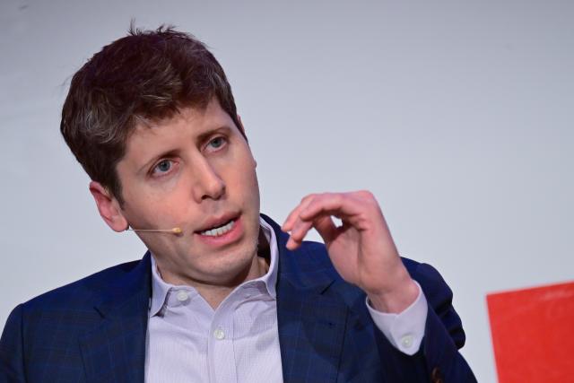 FILED - 07 February 2025, Berlin: Sam Altman, co-founder and CEO of OpenAI, speaks during a panel discussion on the future of artificial intelligence at TU Berlin. Photo: Sebastian Gollnow/dpa