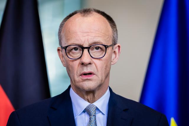 01 March 2026, Berlin: German Chancellor Friedrich Merz comments on the attacks on Iran at the Federal Chancellery. Photo: Christoph Soeder/dpa