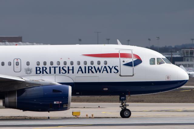 FILED - 11 February 2019, Hesse, Frankfurt/Main: The logo and lettering of British Airways can be seen on a passenger plane at Frankfurt Airport. A British Airways plane, which stopped at Singapore, and a business-class only Air X flight via Tanzania, carried staff from 10 of the grid's 11 teams as well as F1 officials to Australia. Photo: Silas Stein/dpa
