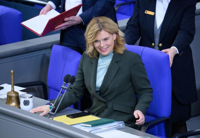 04 March 2026, Berlin: President of the Bundestag Julia Kloeckner arrives for the plenary session of the 21st legislative period in the German Bundestag. Photo: Bernd von Jutrczenka/dpa