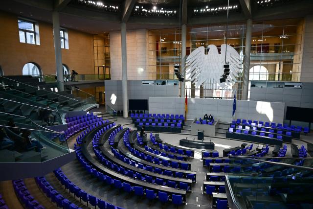 05 March 2026, Berlin: A general view of the plenary chamber ahead of the 62nd session of the German Bundestag. Photo: Sebastian Christoph Gollnow/dpa