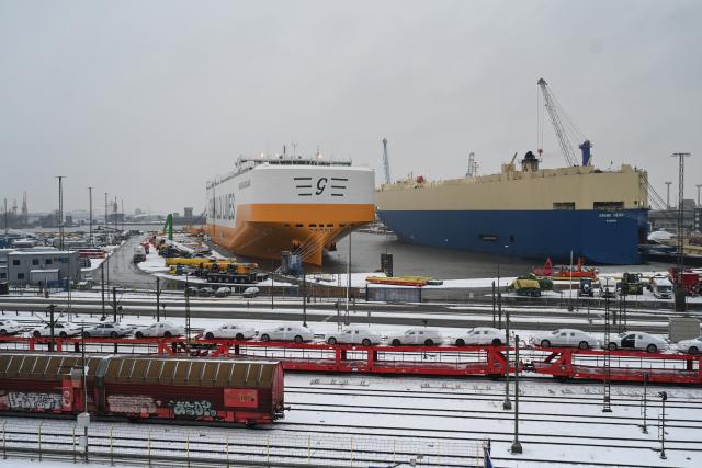 FILED - 05 February 2026, Bremen, Bremerhaven: A view of the BLG Auto Terminal Bremerhaven " ATG". Photo: Lars Penning/dpa